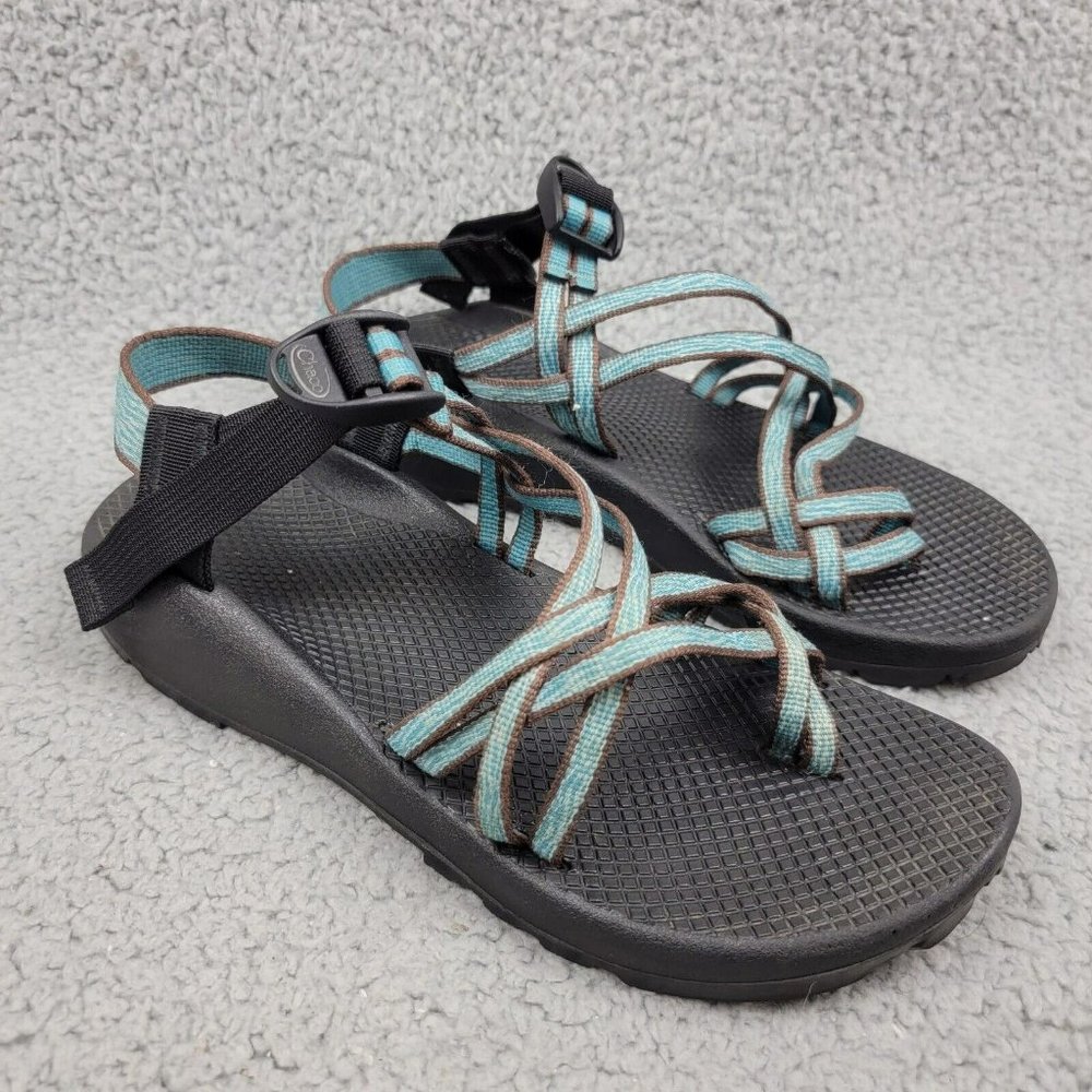 Chaco ZX/2 Classic Womens 9 Double Strap Toe Loop Blue Wave Sport Sandal Vibram